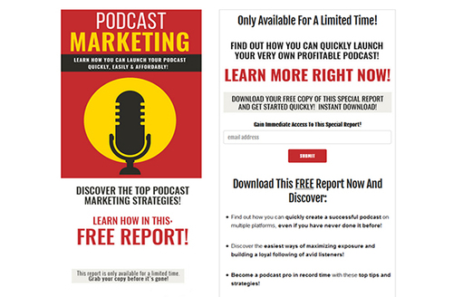 Product picture Podcast Marketing